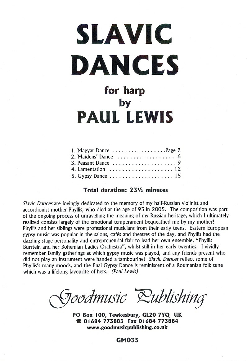 LEWIS-Slavic-Dances Slavic Dances Lewis P.