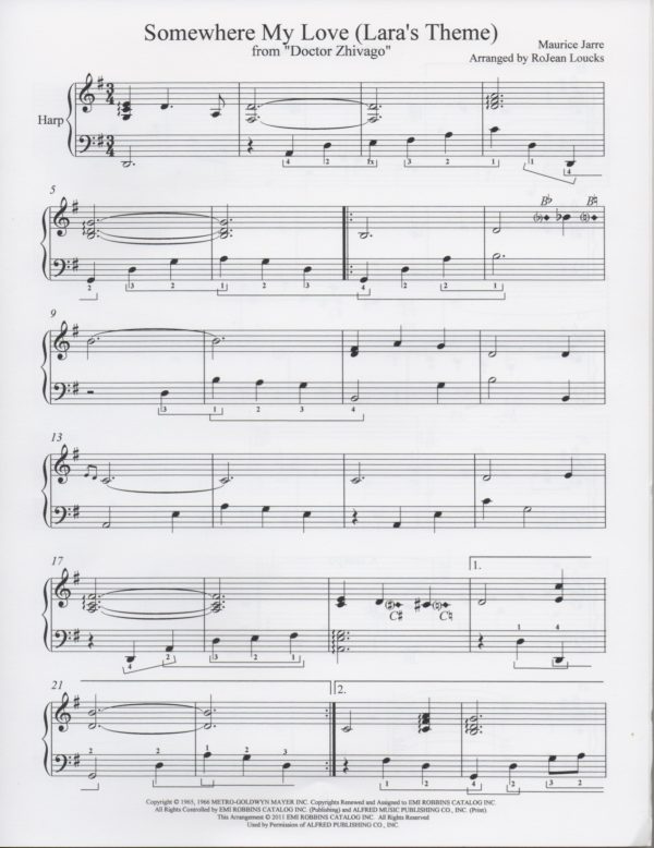 Somewhere My Love Lara’s Theme From Dr Zhivago Loucks R.