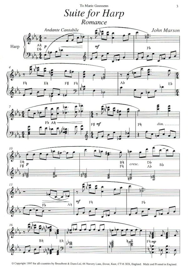 Suite For Harp Marson J.