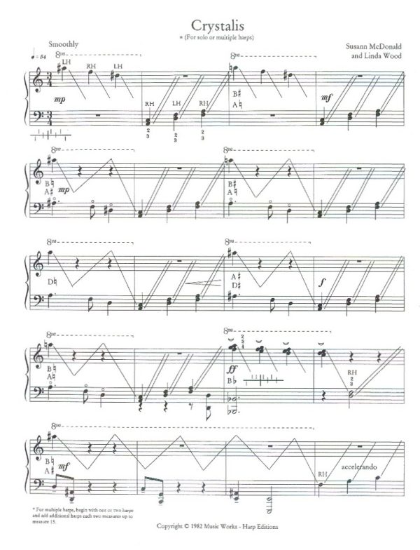 Harp Solos Graded Recital Pieces Volume Five McDonald S./Wood L.