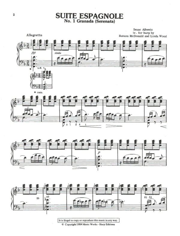 Spanish Music For The Harp Volume One McDonald S./Wood L.