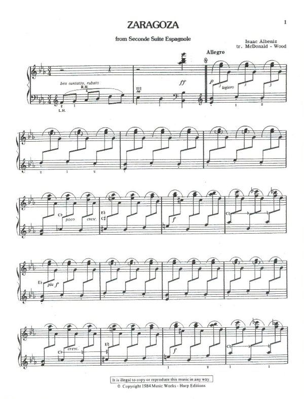 Spanish Music For The Harp Volume Two McDonald S./Wood L.