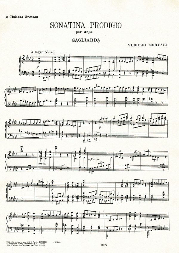 Sonatina Prodigio Mortari V.