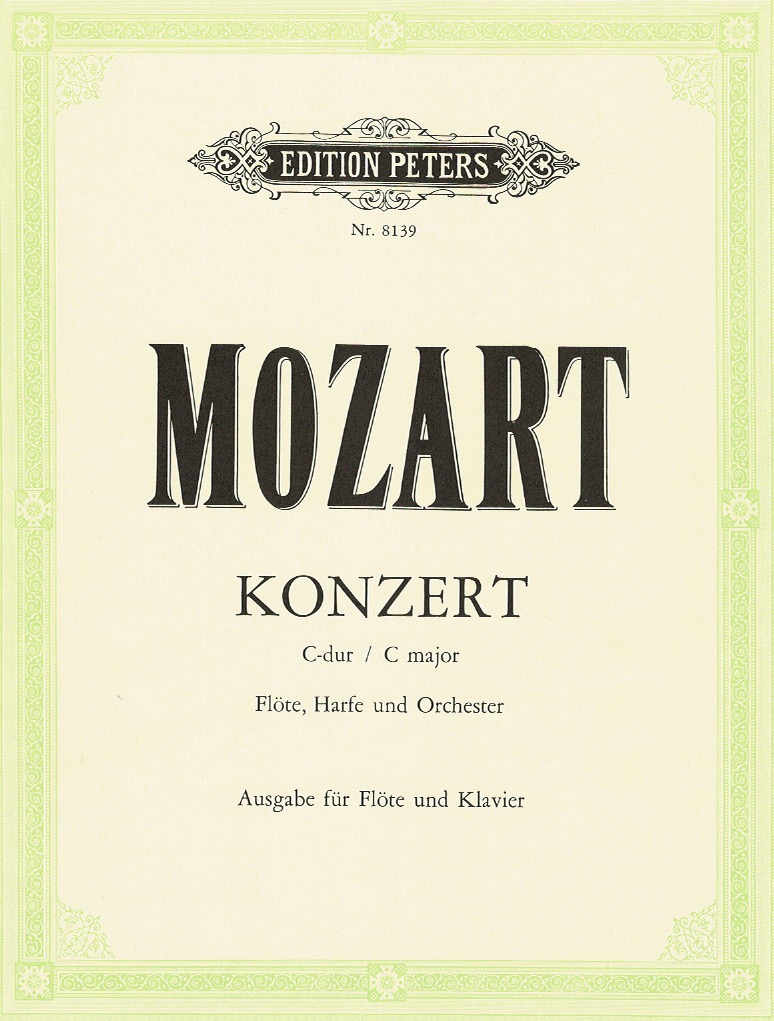 MOZART-Flute-and-Harp-Concerto Konzert Flote, Harfe und Orchester (Edition Peters) Mozart W A.