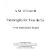 Passacaglia For Two Harps (Harp Duet) O'Farrell A M.