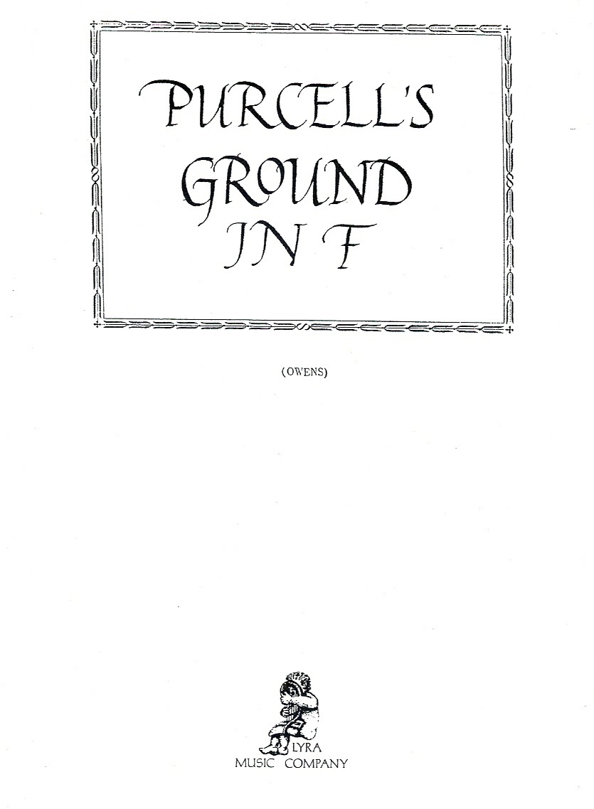 OWENS-Ground-In-F Purcell's Ground In F Purcell H./Owens D.