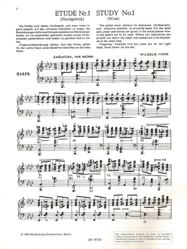 Eight Great Concert Studies Posse W.