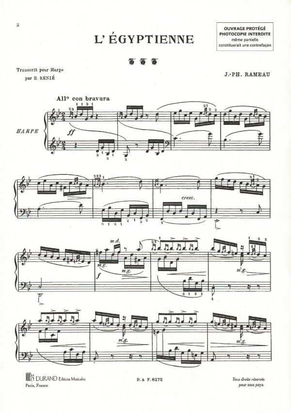L'Egyptienne Rameau J.P.