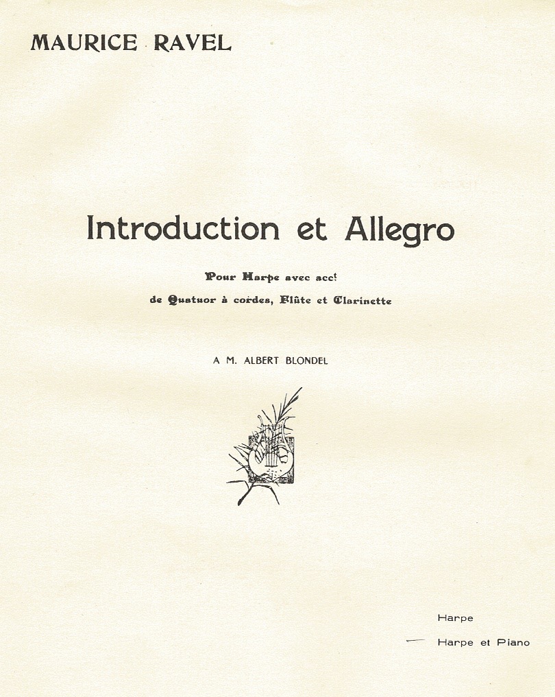 RAVEL-Introduction-Et-Allegro- Introduction Et Allegro (Piano & Harp) Ravel M.