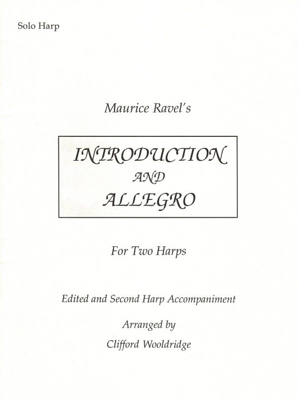 Introduction And Allegro For Harp (Harp Duet) Ravel M.