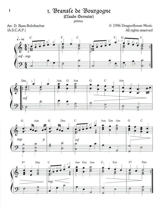 The Renaissance Duet Book Rees-Rohrbacher D.