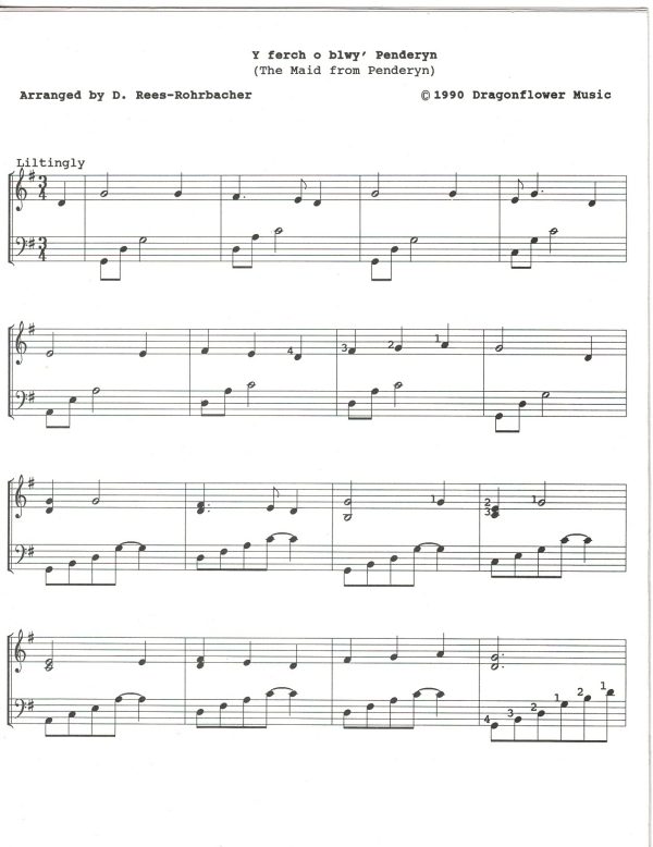 Three Welsh Folk Tunes  Rees-Rohrbacher D.