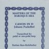 Masters Of The Baroque Era Canon In D Pachelbel J./ Rees-Rohrbacher D.