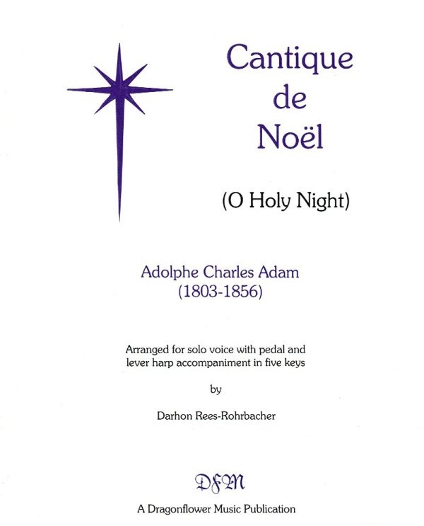 Cantique De Noel O Holy Night (Voice & Harp) Adam A./ Rees-Rohrbacher D.