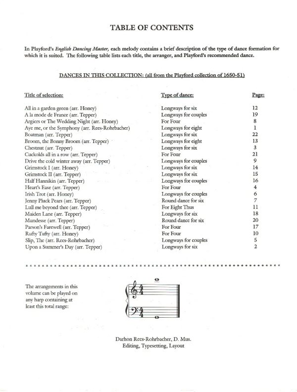 English Country Dances Rees-Rohrbacher D.