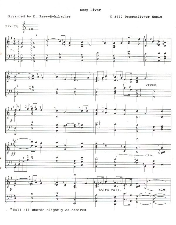 Folk Harp Preludes For The Liturgical Church Volume III: Spirituals Rees-Rohrbacher D.