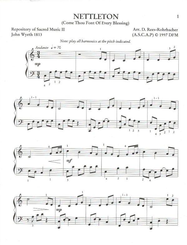 Harp Preludes For The Church Volume V: Shape Note Hymns Rees-Rohrbacher D.