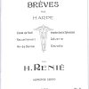 Six Pieces Breves Pour Harpe Renie H.