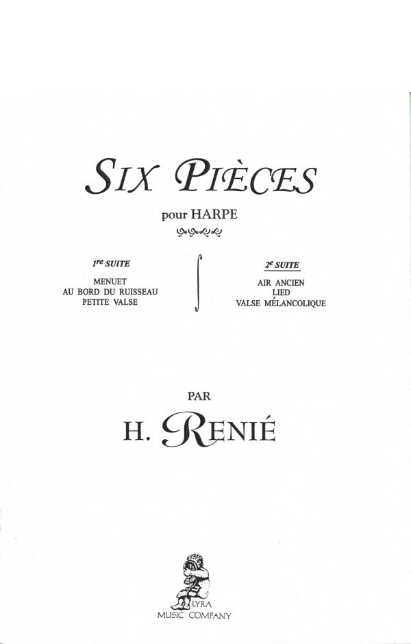Six Pieces Pour Harpe 2nd Suite Renie H.