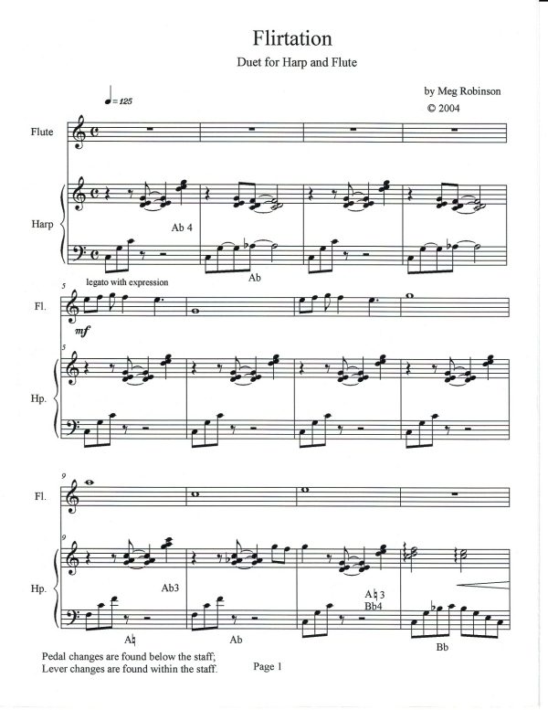 Flirtation (Flute & Harp) Robinson M.