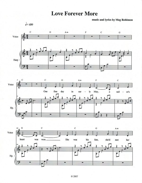 Love Forever More (Voice & Harp) Robinson M.