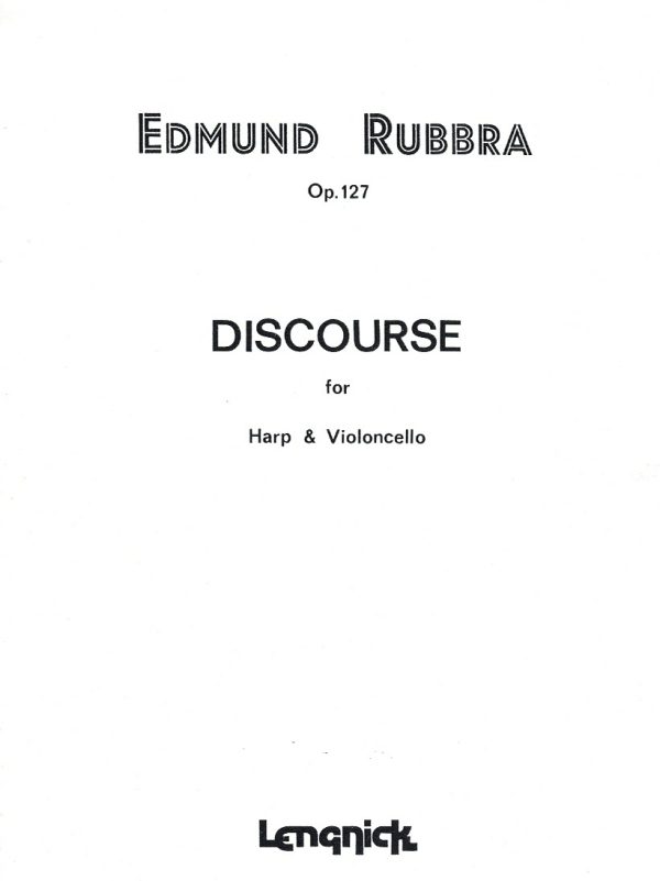 Discourse (Cello & Harp) Rubbra E.