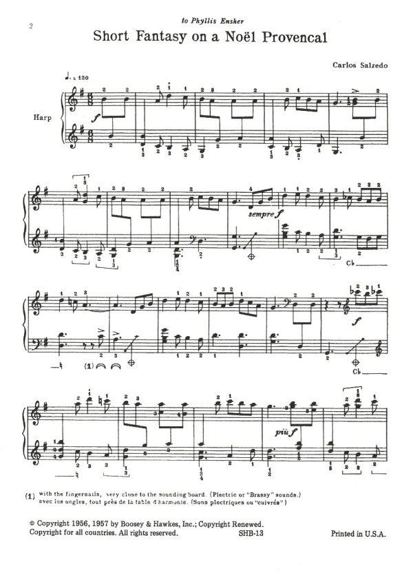 Christmas Harp Collection Salzedo C.