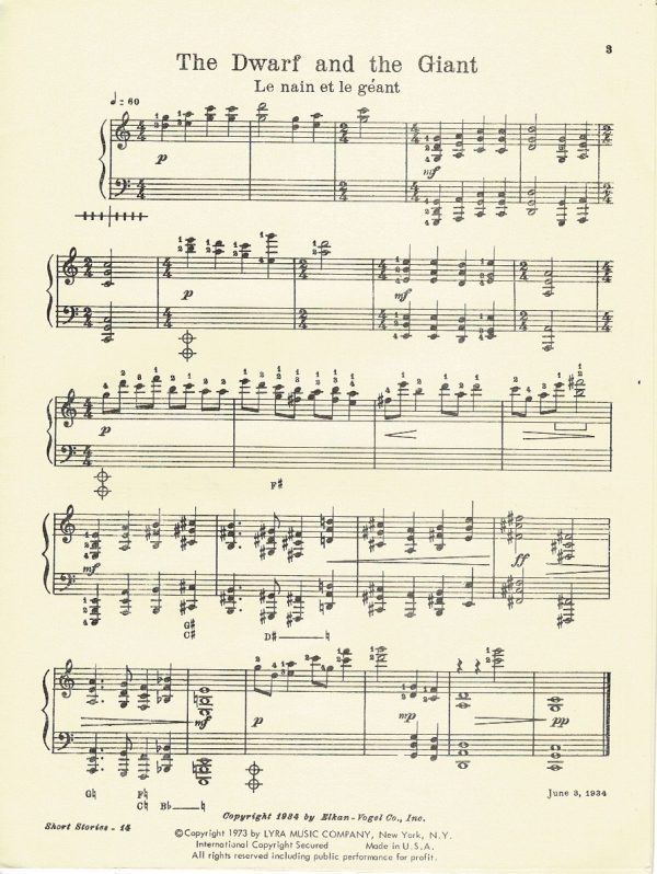 Short Stories In Music For Young Harpists First Series Salzedo C.