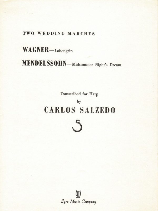 Two Wedding Marches Salzedo C.