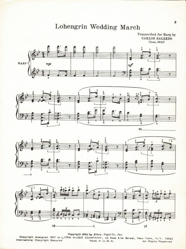 Two Wedding Marches Salzedo C.