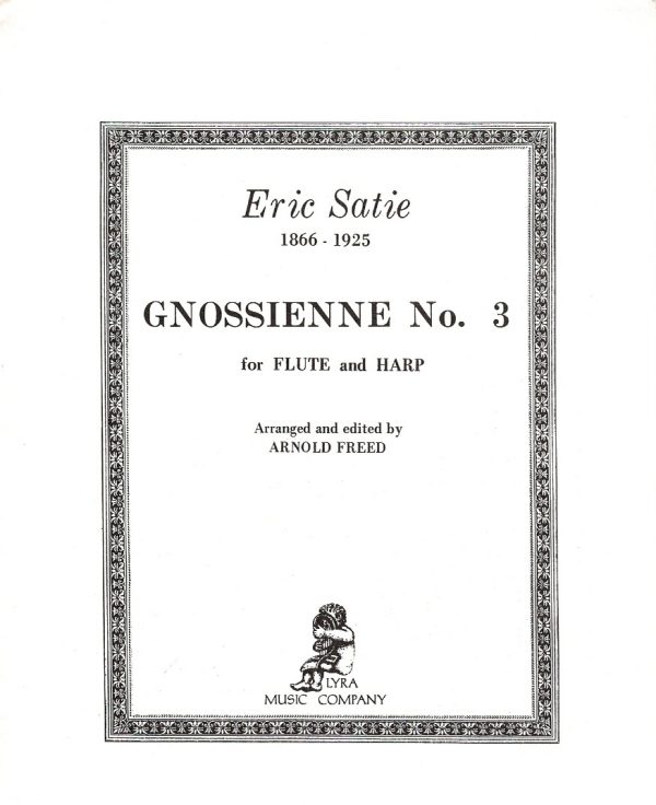Gnossienne No 3 (Flute & Harp) Satie E.