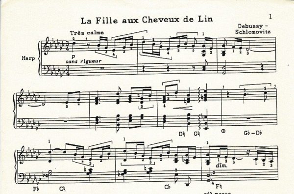 La Fille Aux Cheveux De Lin Debussy C./Schlomovitz P.