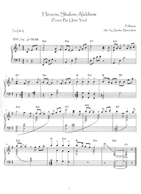 A Collection Of Jewish Melodies Staneslow S.