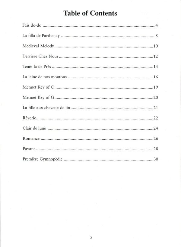 Great French Composers For Folk Harp Staneslow S.