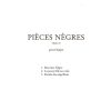 Pieces Negres Op 41 Pour Harpe Tournier M.