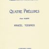Quatre Preludes Pour Harpe Tournier M.
