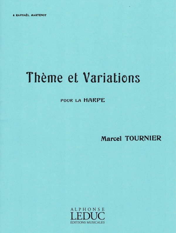 Theme Et Variations Pour La Harpe Tournier M.