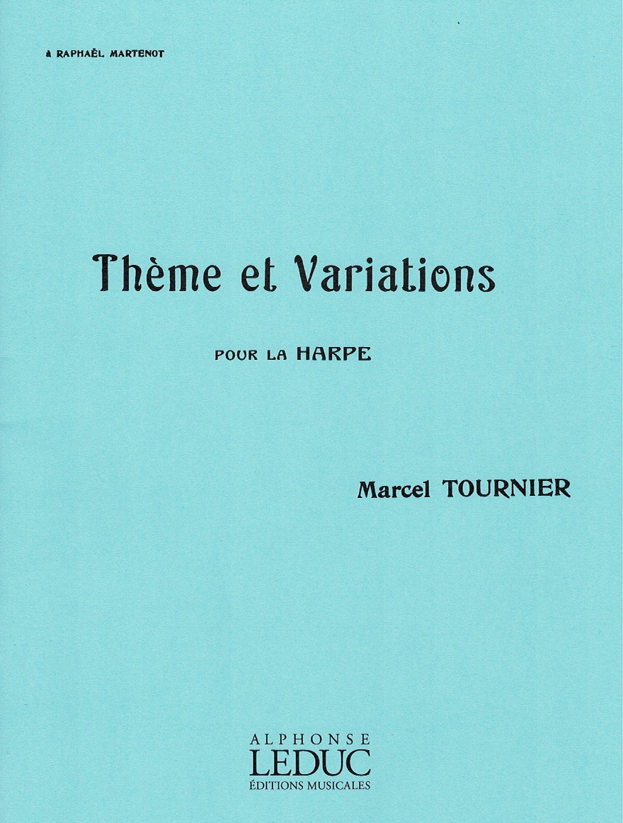 TOURNIER-Theme-Et-Variations Theme Et Variations Pour La Harpe Tournier M.