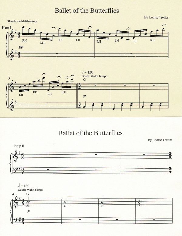 Ballet Of The Butterflies (Harp Duet) Trotter L.