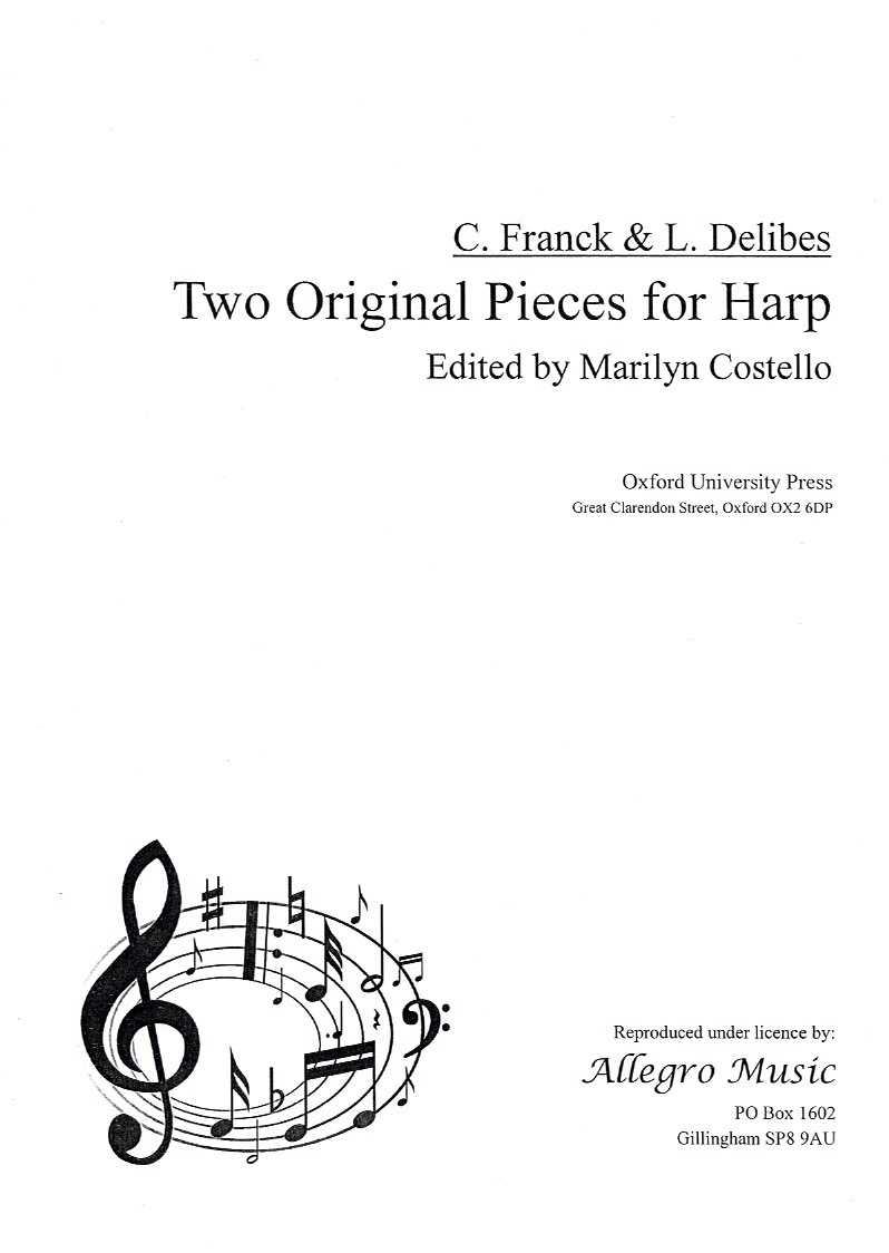 TWO-ORIGINAL-Pieces-for-Harp-Delibes-Franck Two Original Pieces For Harp Franck C./Delibes L./Costello M.