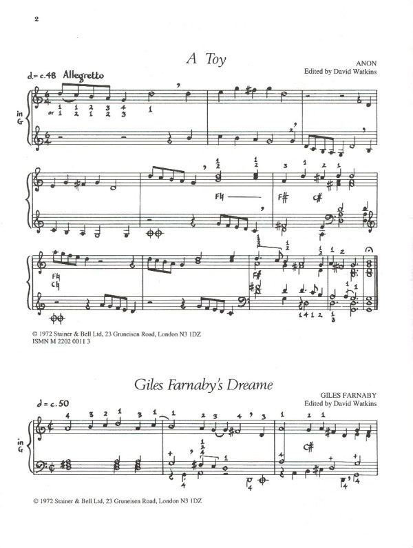 Anthology Of English Music For The Harp Volume 1 Watkins D.