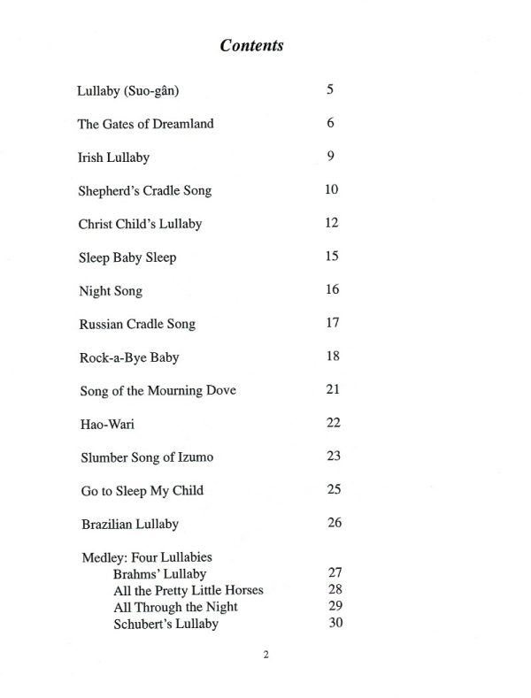 Dreamtime Lullabies For Lever & Pedal Harp Williams S.