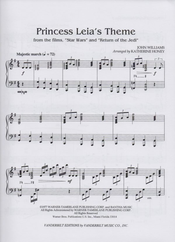 Princess Leia's Theme Williams J./ Honey K.