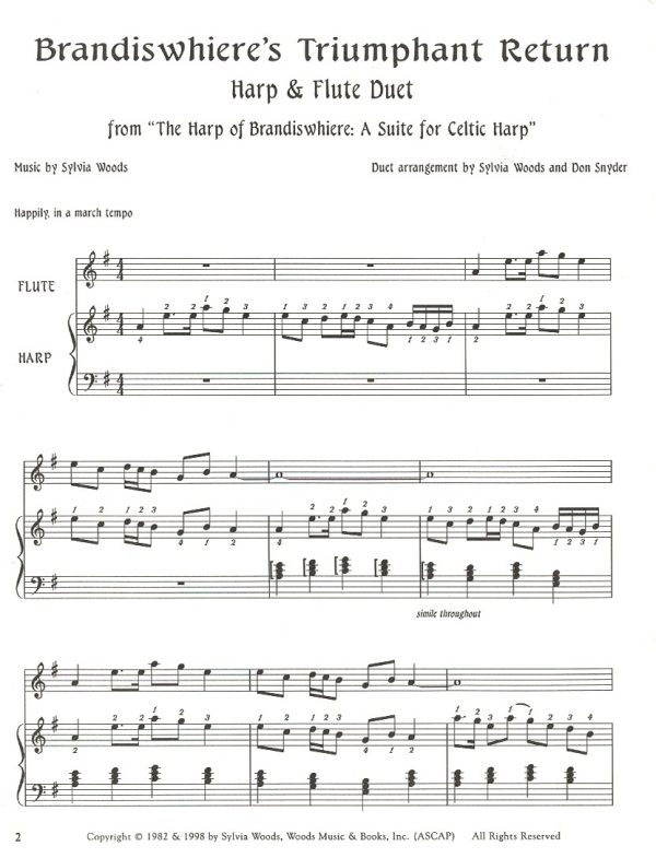 Brandiswhiere's Triumphant Return (Flute & Harp) Woods S.