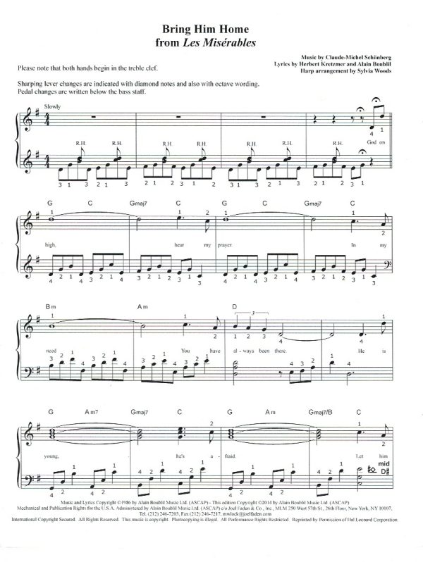 Bring Him Home Schonberg CM./Woods S.