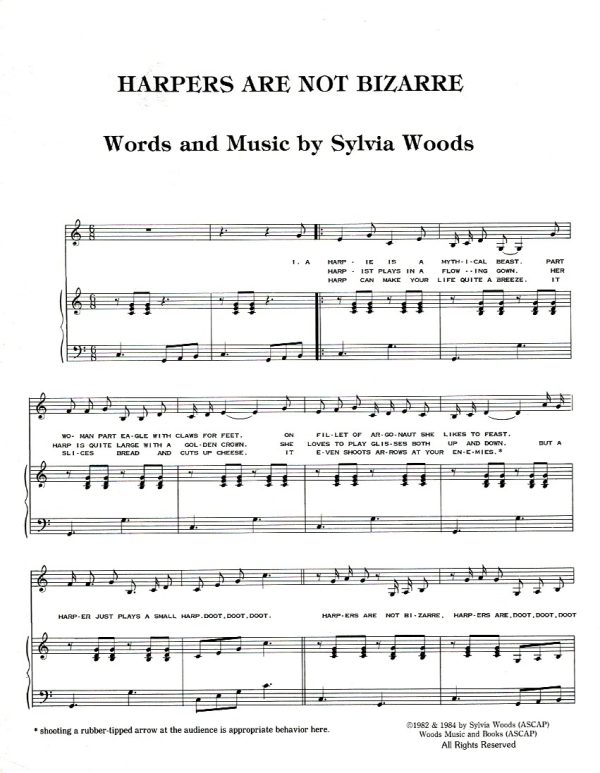 Harpers Are Not Bizarre (Voice & Harp) Woods S.