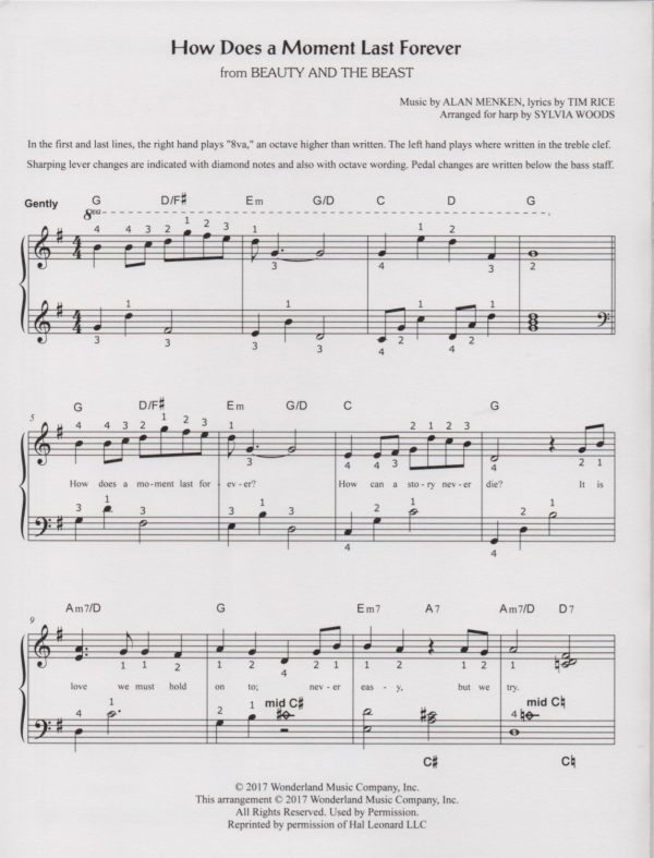 How Does A Moment Last Forever Menken A./Rice T./Woods S.