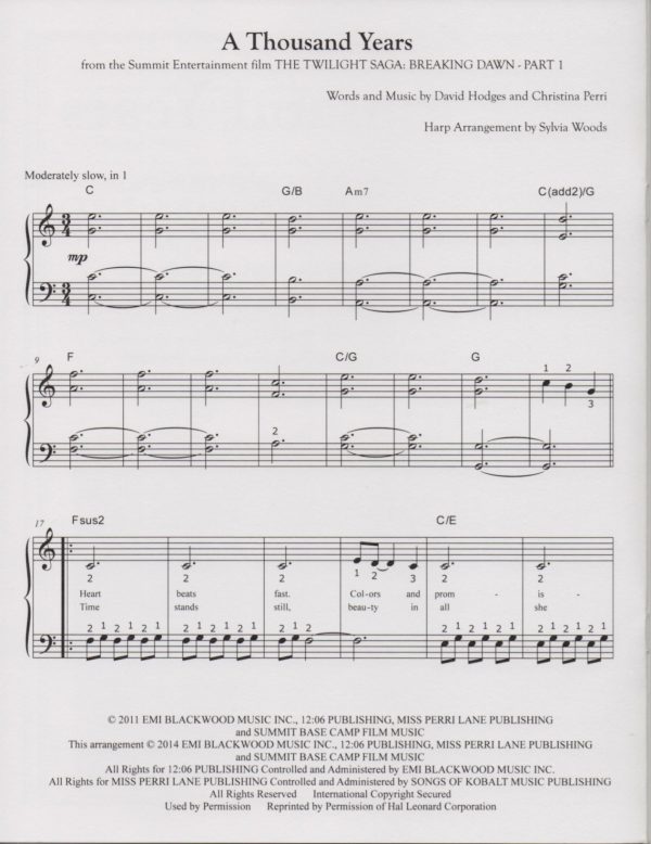 A Thousand Years Hodges D./ Perri C./Woods S.