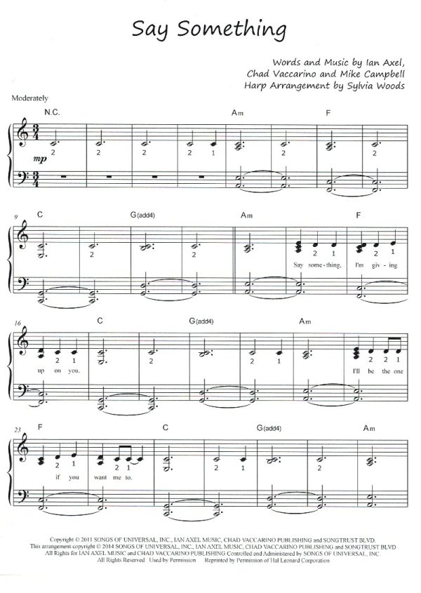 Say Something Axel I./Vaccarino C./Campbell M./Woods S.
