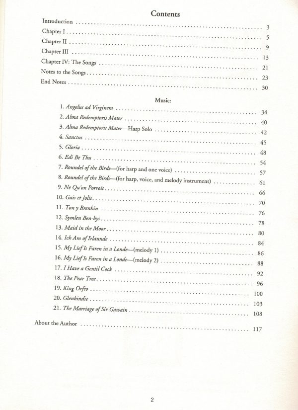 The Chaucer Songbook (Voice & Harp) Wood C.